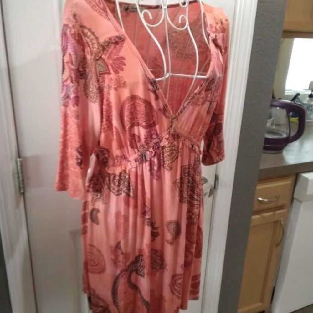 Paisleytop/tunic dress by Unity World Wear, Size M New w/tags (j 127)